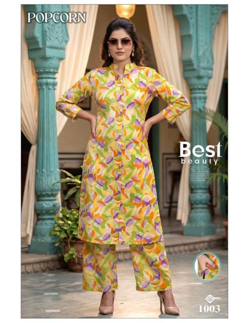 Desi kudi popcorn coord set surat market